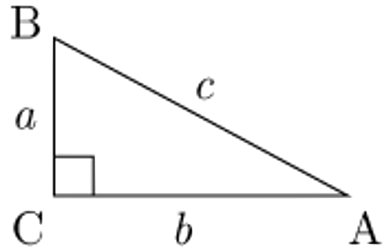 Triángulo rectángulo ABC